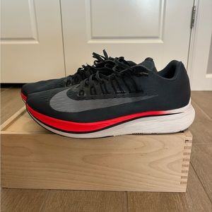 Size 13 Nike Men’s Air Zoom Fly OG Blue Fox Red Gray 880848-400